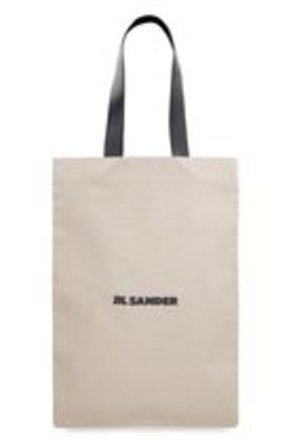 JIL SANDER☆2way ロゴ キャンバス ショッパー トートバッグ