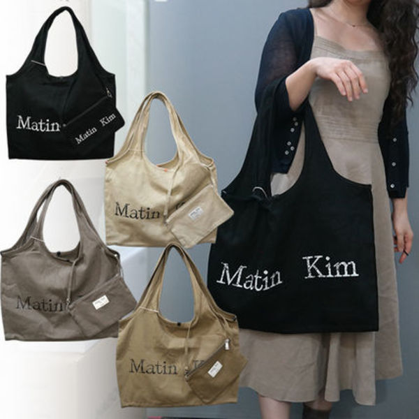 【MATIN KIM】MATIN CRACKED LOGO ECOBAG★送料・関税込