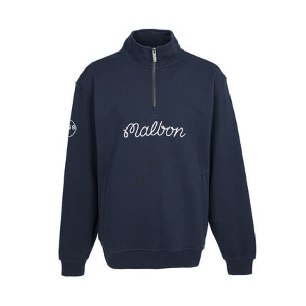 MALBON GOLF メンズ 長袖Tシャツ M9419 NVY
