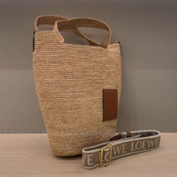 LOEWE ラフィアスリムミニバッグ