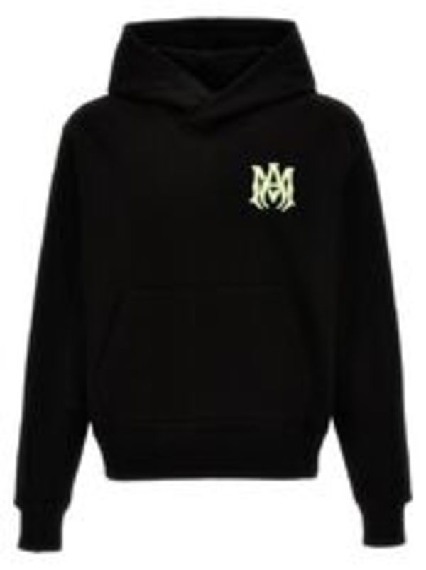 【国内発送】AMIRI  ロゴプリント ドローストリング パーカー