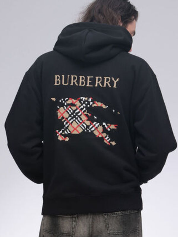 BURBERRY プルオーバーパーカー クロスステッチ