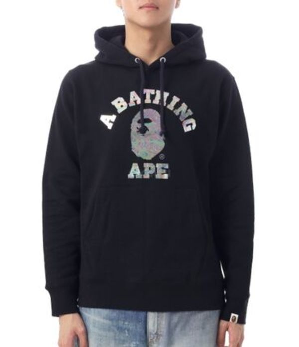 A BATHING APE|HOOD/ZIP-UP (Aurora College Pullover Hood