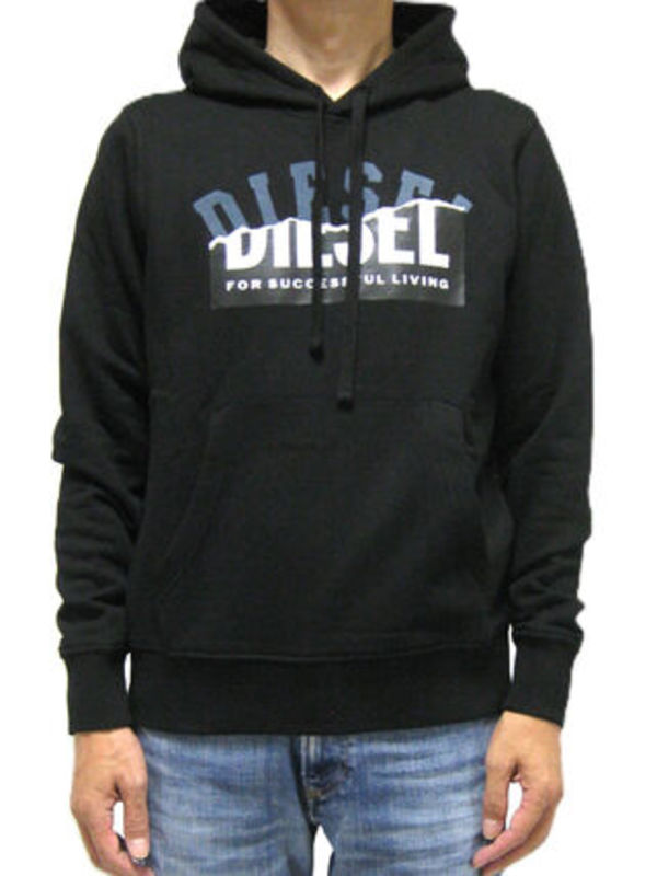 DIESEL ダブルロゴ プルオーバー パーカー S-GINN-HOOD-OUT 翌着