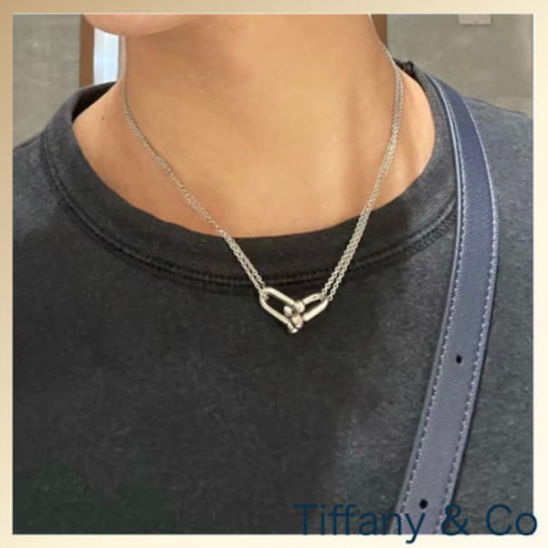 Tiffany&Co Tiffanyハードウェアラージ ダブルリンクペンダント