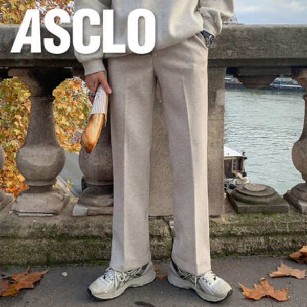 ASCLO Wool Long Wide Slacks (3color)