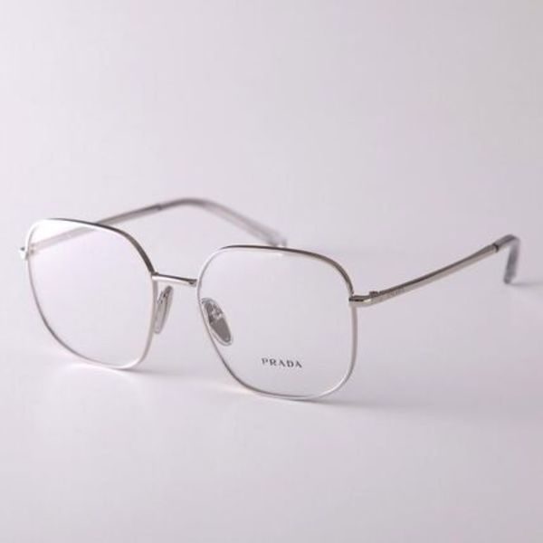 PRADA メガネ VPR A59 ポリゴン型 メタルフレーム