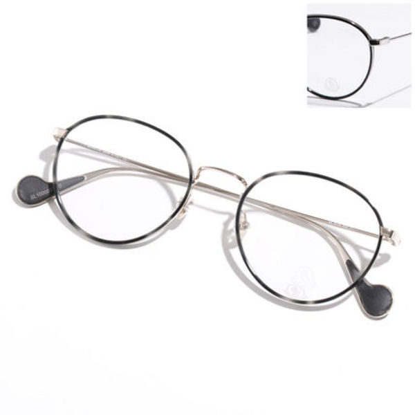 MONCLER メガネ ML5110 ボストン型 メタルフレーム