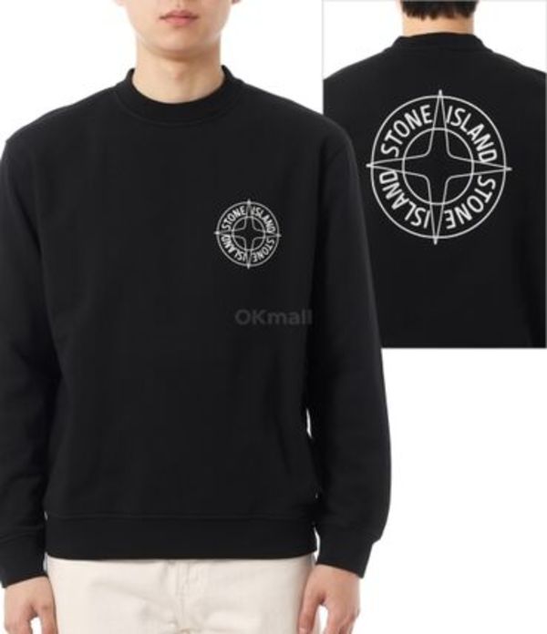 STONE ISLAND| (6100001 Cotton Fleece Sweatshirt (L1S15