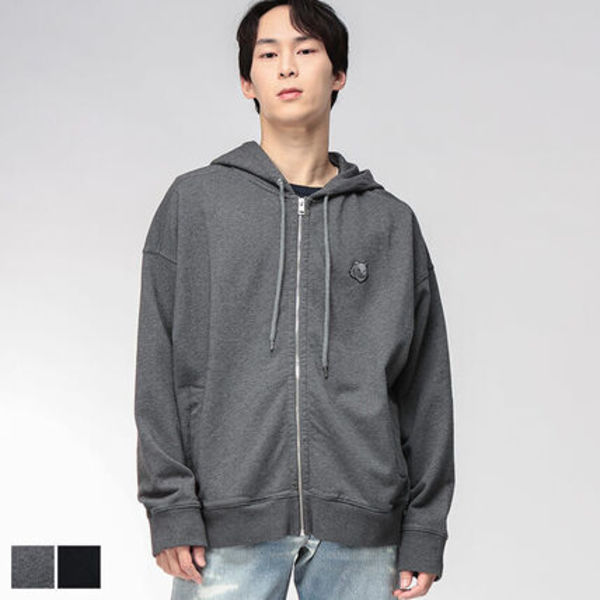 Maison Kitsune ジップパーカー フォックスヘッド