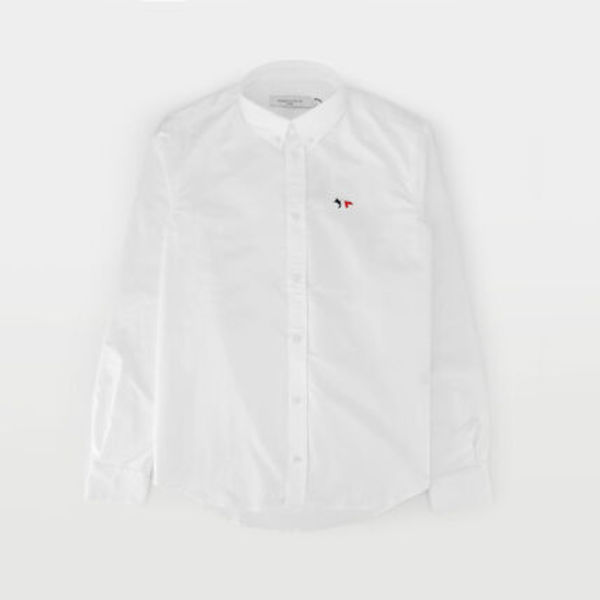 MAISON KITSUNE TRICOLOR FOX コットン シャツ FM00400WC2010
