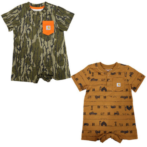 【即発】カーハート ベビー服 ロンパース 1枚 半袖 かわいい