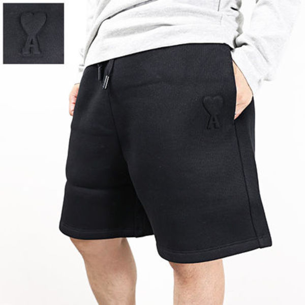 AMI PARIS ショートパンツ ハーフパンツ 裏起毛 USO325 749