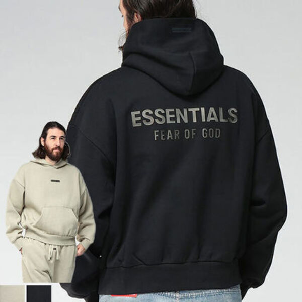 FOG ESSENTIALS プルオーバーパーカー ロゴ FEAR OF GOD