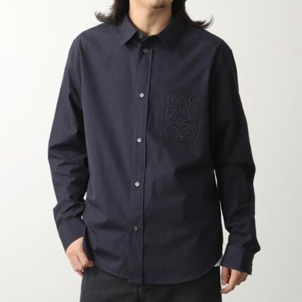 LOEWE 長袖シャツ H526Y05WDX アナグラム ロゴ 刺繍