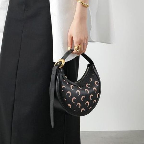 Marine Serre ハンドバッグ WBA002A Moon Canvas Eclips Mini