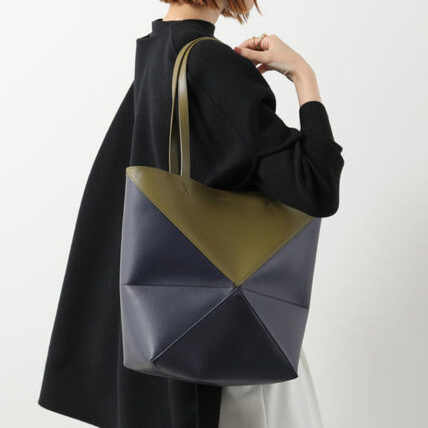 LOEWE トートバッグ PUZZLE FOLD TOTE A779G50X18  バイカラー