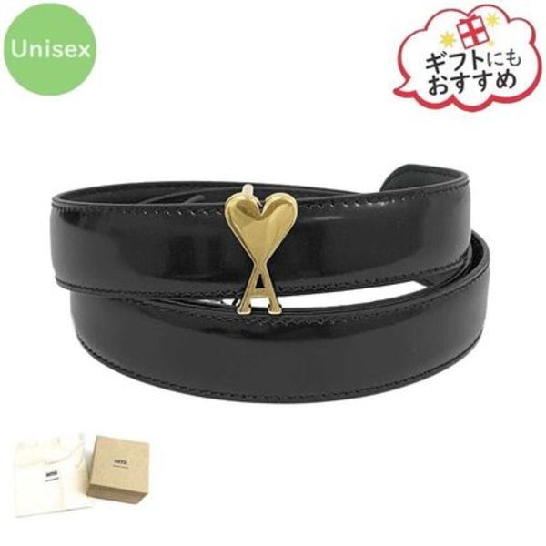 AMI PARIS UBL209.AL0139 0015 Ami De Coeur バックルベルト