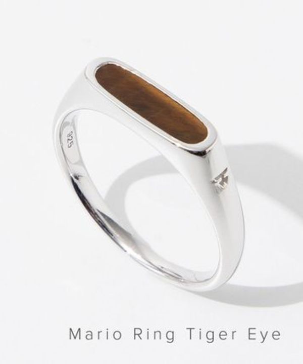TOM WOOD 100655 R75SBTIE01 S925 リング Mario Ring Tiger Eye