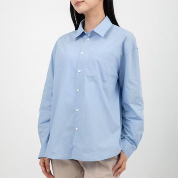 APC シャツ 長袖シャツ ブルー レディース COEVD F12550 IAB