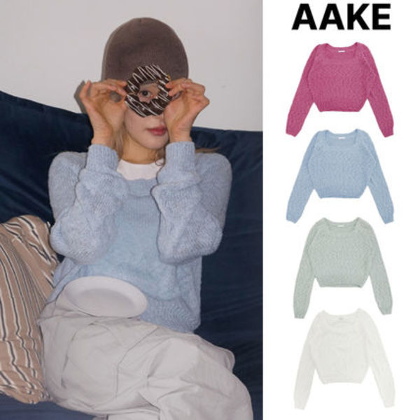 【AAKE】SQUARE-NECK KNIT