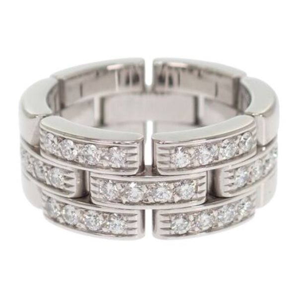 CARTIER マイヨンパンテール 10号 N4127250 リング K18WG ダイヤ