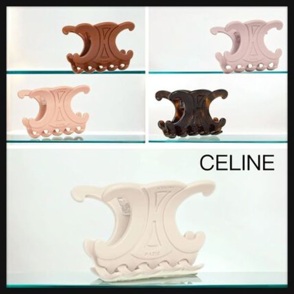 【CELINE】直営/正規店 トリオンフ ヘアクロー ヘアクリップ 5色