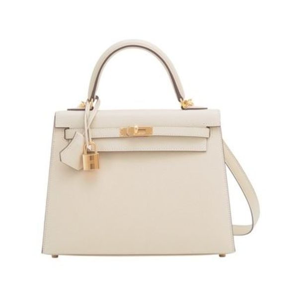 国内発送 エルメス ケリー25 クレ エプソンゴールド金具