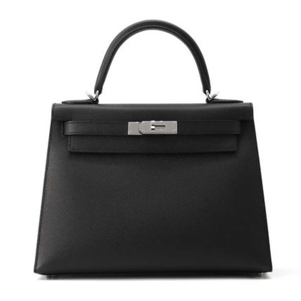 すぐお届け 国内発送 エルメス ケリー28 ブラック エプソン