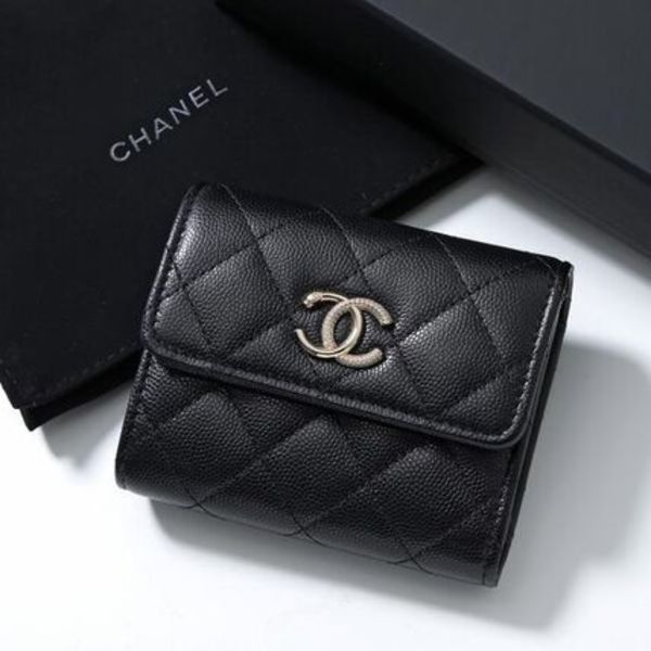 CHANEL 二つ折り財布 AP4902 B22098 ココマーク