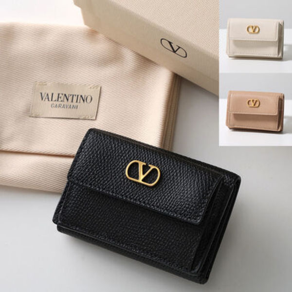 VALENTINO 三つ折り財布 P0AT9SNP Vロゴ シグネチャー