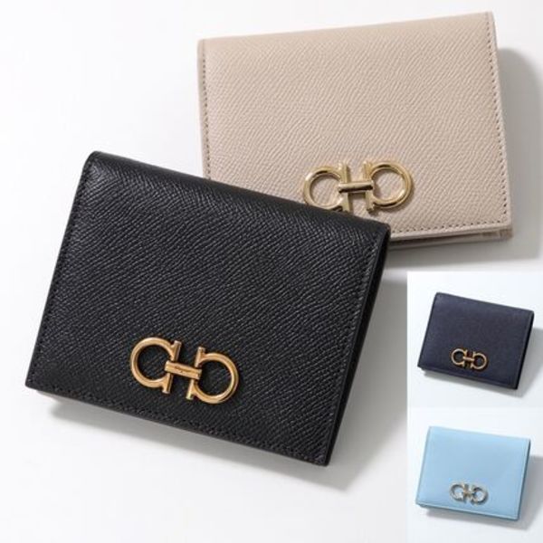 FERRAGAMO 二つ折り財布 THE GANCINI 22 D780