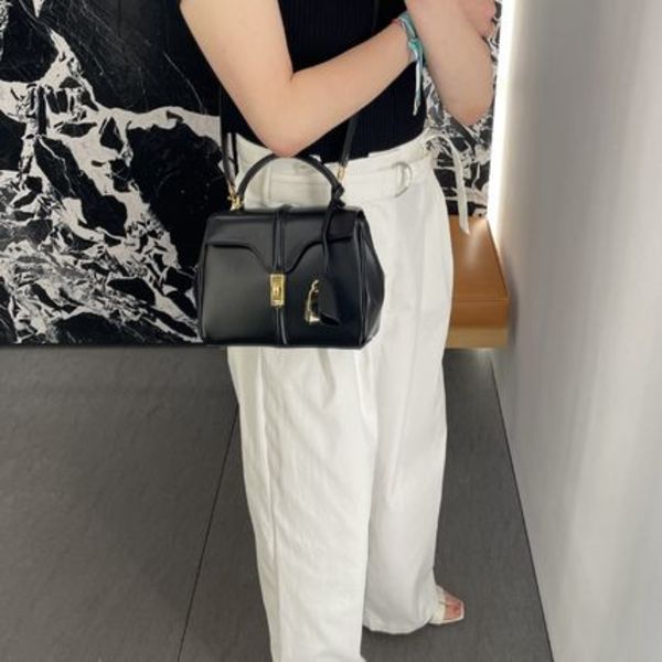 【CELINE】ミニ 16(セーズ)/ サテンドカーフスキンン