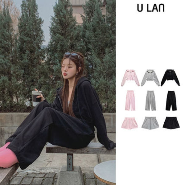 【U LAN】[MADE] ALL DAY Crop Hood Training Set-up Long ver