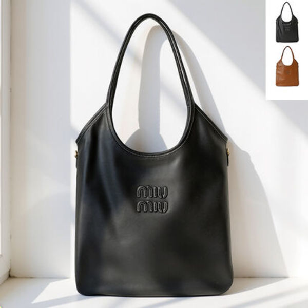 MIU MIU トートバッグ アイビー レギュラー ソフトレザー