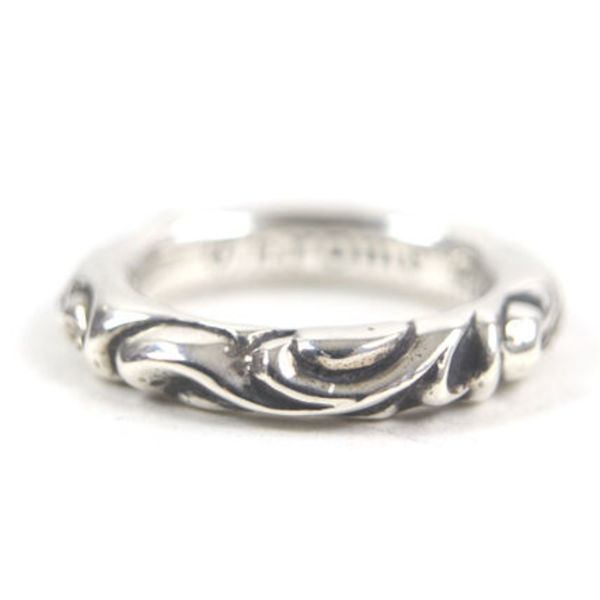 美品 CHROME HEARTS スクロールバンドリング 指輪 14号相当 925