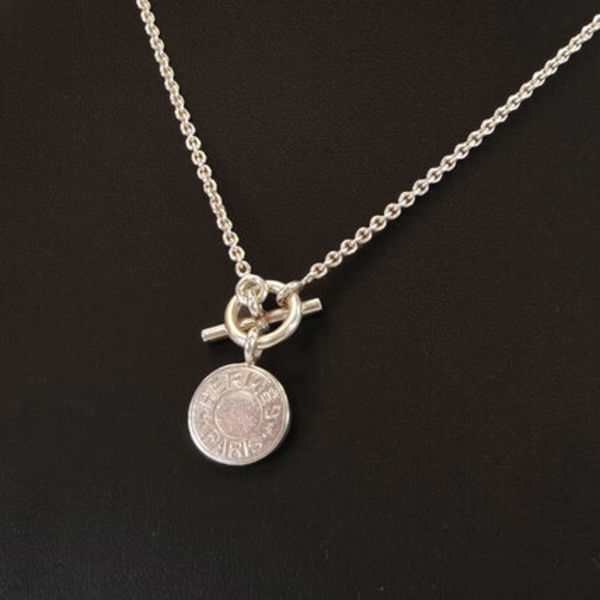 HERMES アミュレット セリエ ネックレス シルバー 10382