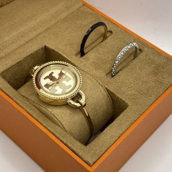 TORY BURCH Miller Gold-Tone Stainless Bangle Watch TBW6015