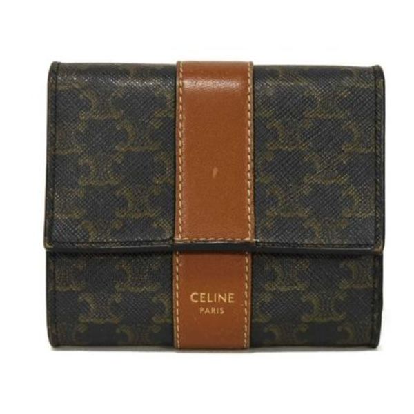 セリーヌ トリオンフ スモール トリフォールド ウォレット 10D57
