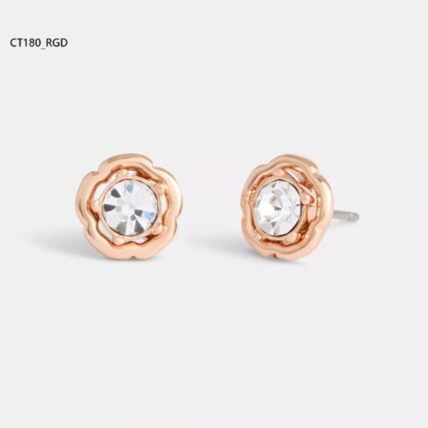 関税・送料込★【COACH】ティーローズ ピアス★2WAY 大人可愛い