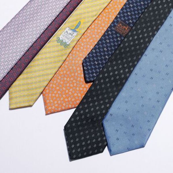 HERMES ネクタイ SOIE LOURDE CRAVATE TWILL TIE