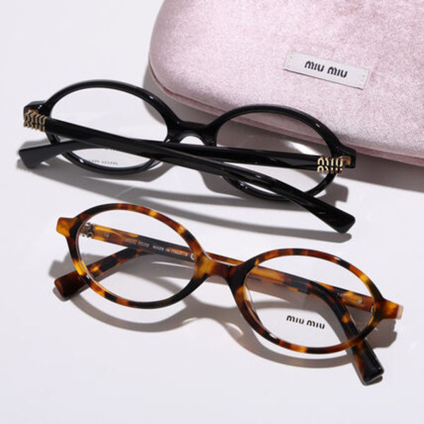 MIUMIU メガネ VMU 01X オーバル型 セルフレーム