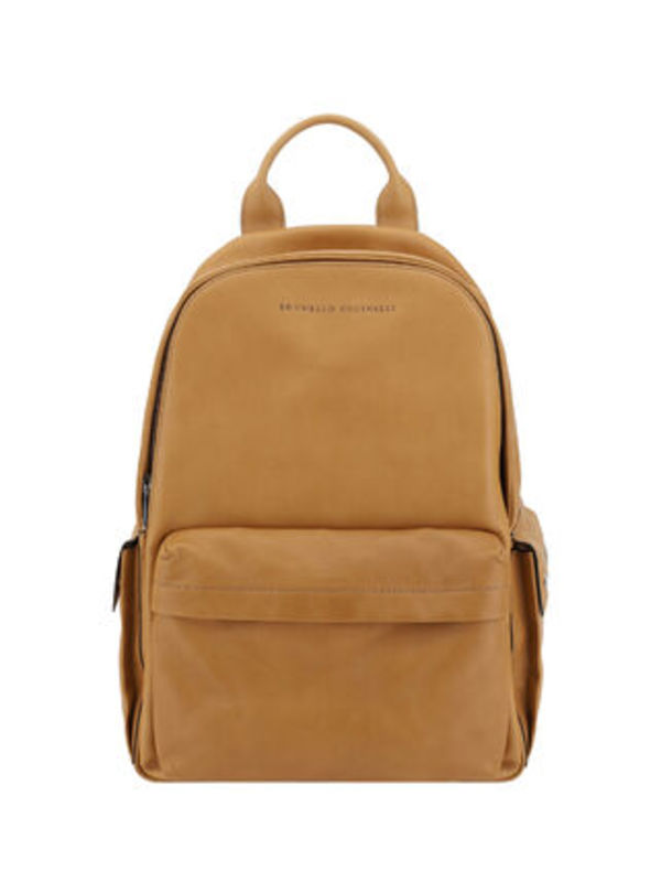 BRUNELLO CUCINELLI LEATHER BACKPACK