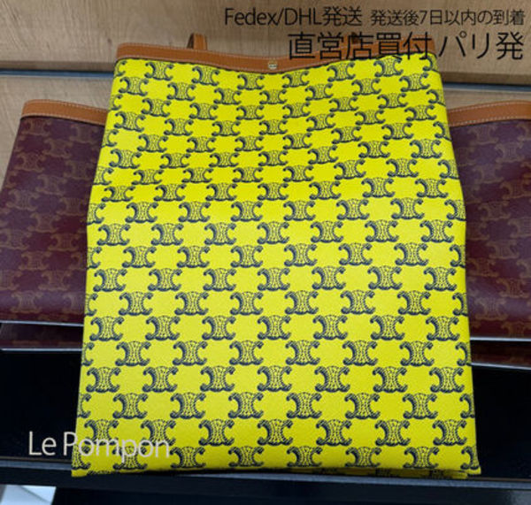 CELINE☆トリオンフ キャンバス フラットショッパー ミディアム