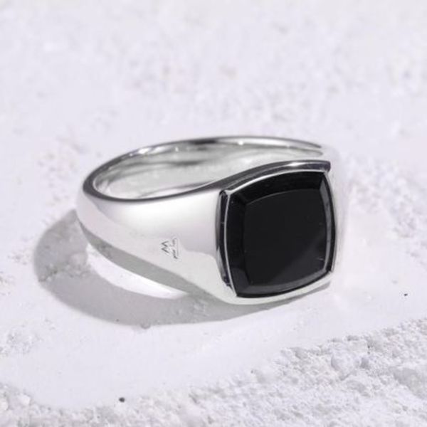 TOMWOOD リング Kay Ring Polished Onyx 101276 シルバー925