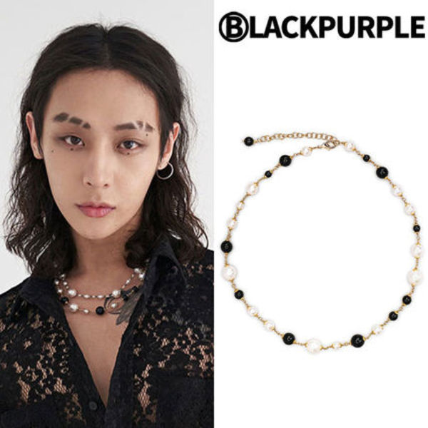 ★NCT,Stray Kids着用★BLACKPURPLE★DESEVEN PEARL NECKLACE
