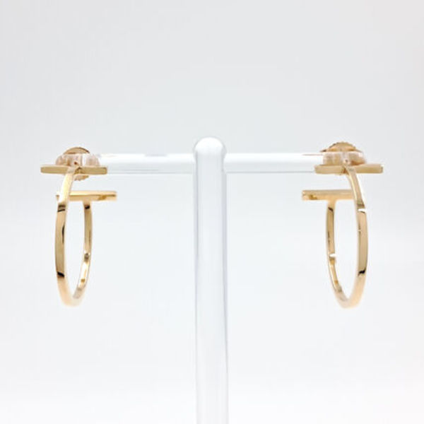 TIFFANY T WIRE HOOP EARRINGS (MEDIUM)