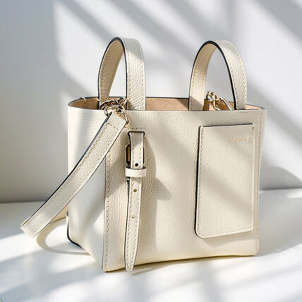 VALEXTRA ハンドバッグ バケットバッグ マイクロ ポーチ付き