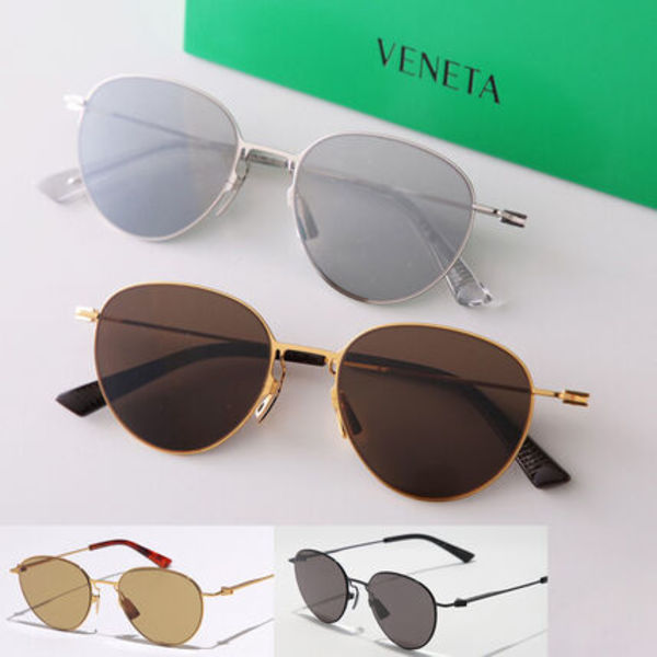 BOTTEGA VENETA サングラス BV1268S ボストン型 メタルフレーム