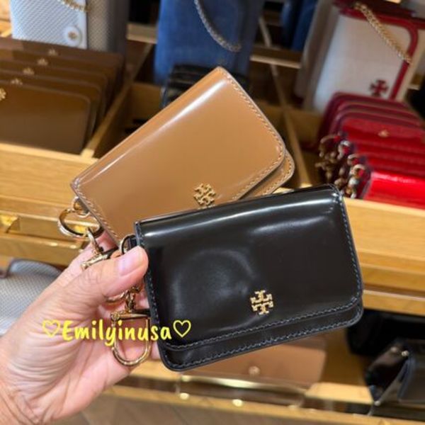 大人気★Tory Burch★EMERSON FLAP CARD CASE 157146 リング付き